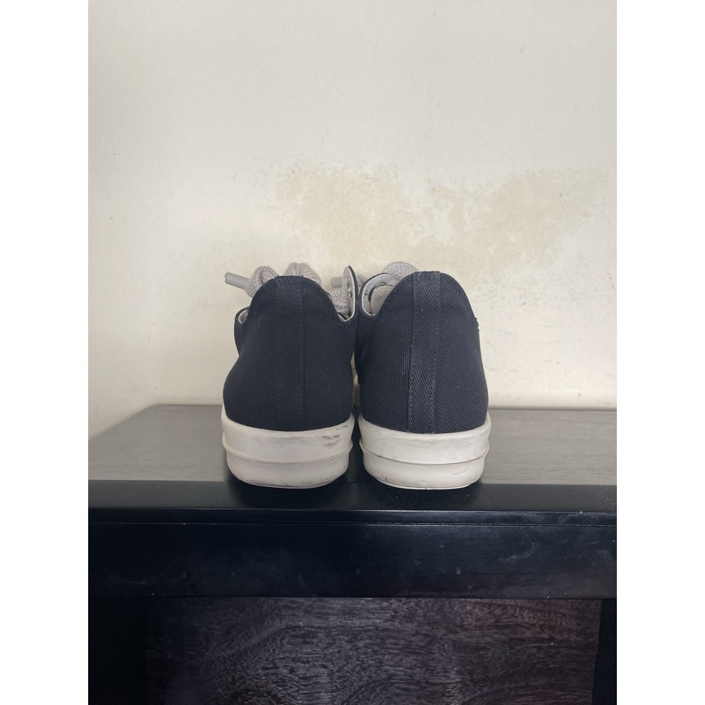 Rick Owens DRKSHDW Temple Jumbo Lace Low Canvas Ramones Black IT 42 / US 9 RARE! - Picture 12 of 16